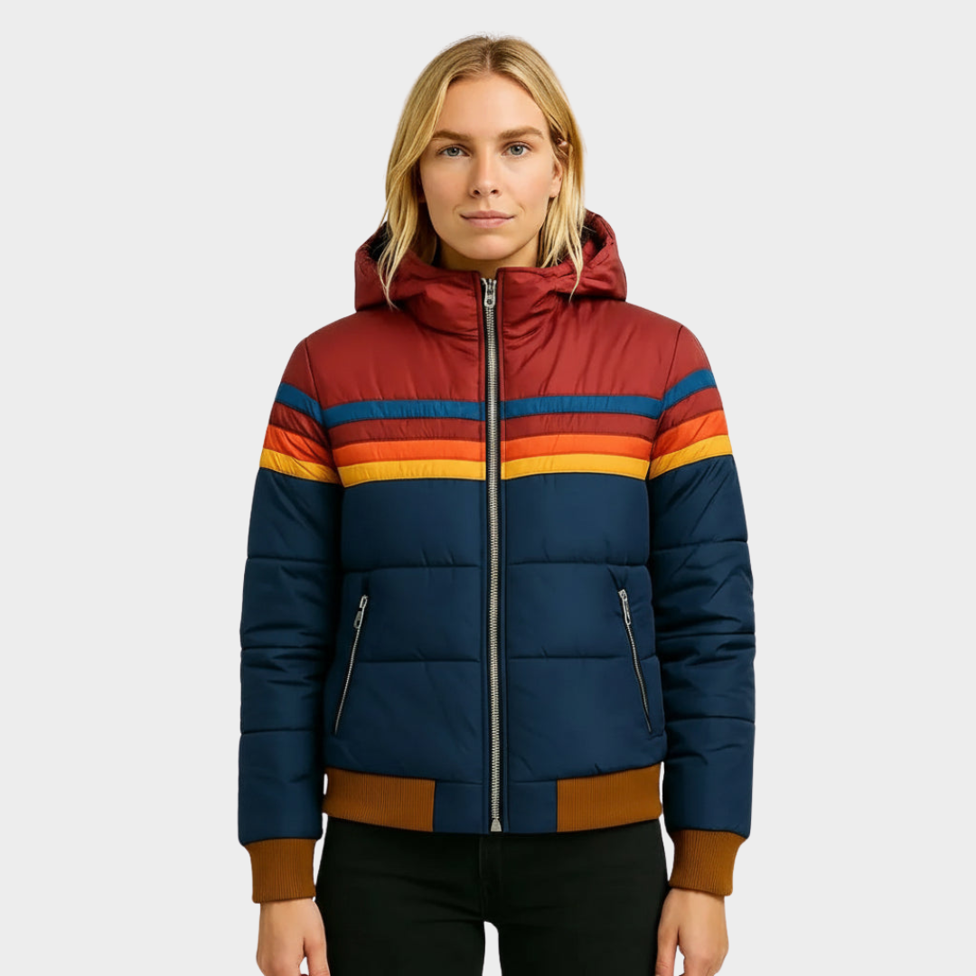 Retro Multicolour Puffer Jacket