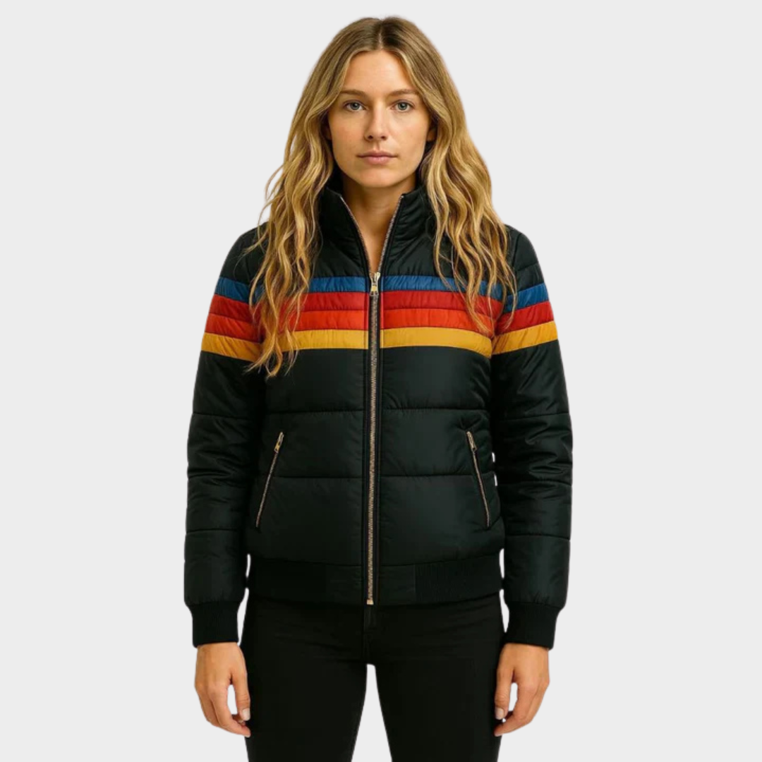 Retro Multicolour Puffer Jacket