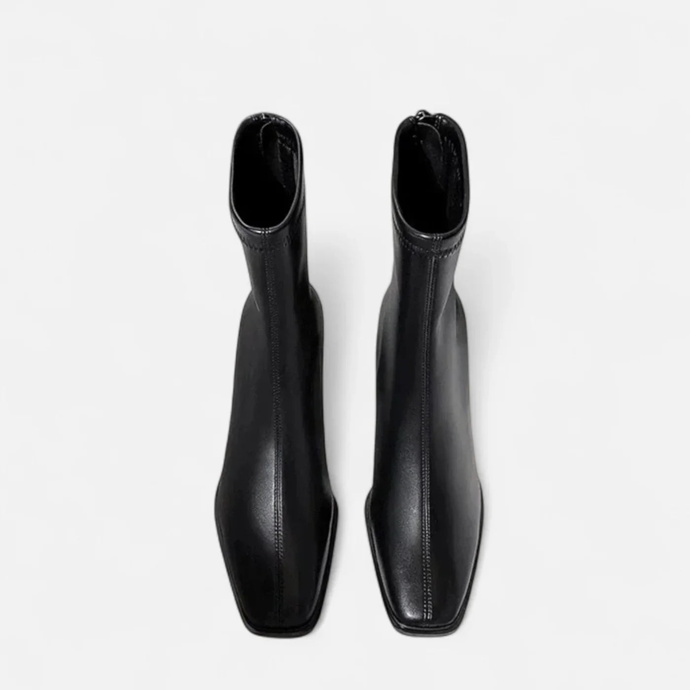 Vintage Square-Toe Ankle Boots