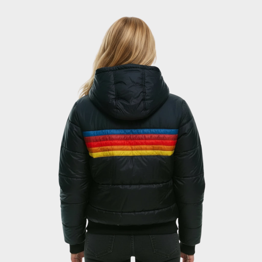 Retro Multicolour Puffer Jacket