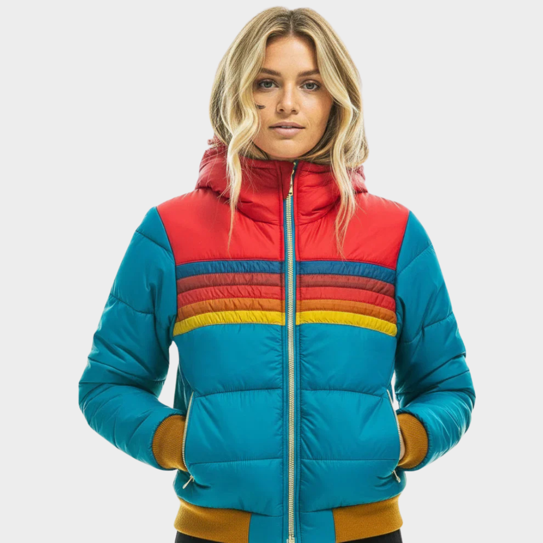 Retro Multicolour Puffer Jacket