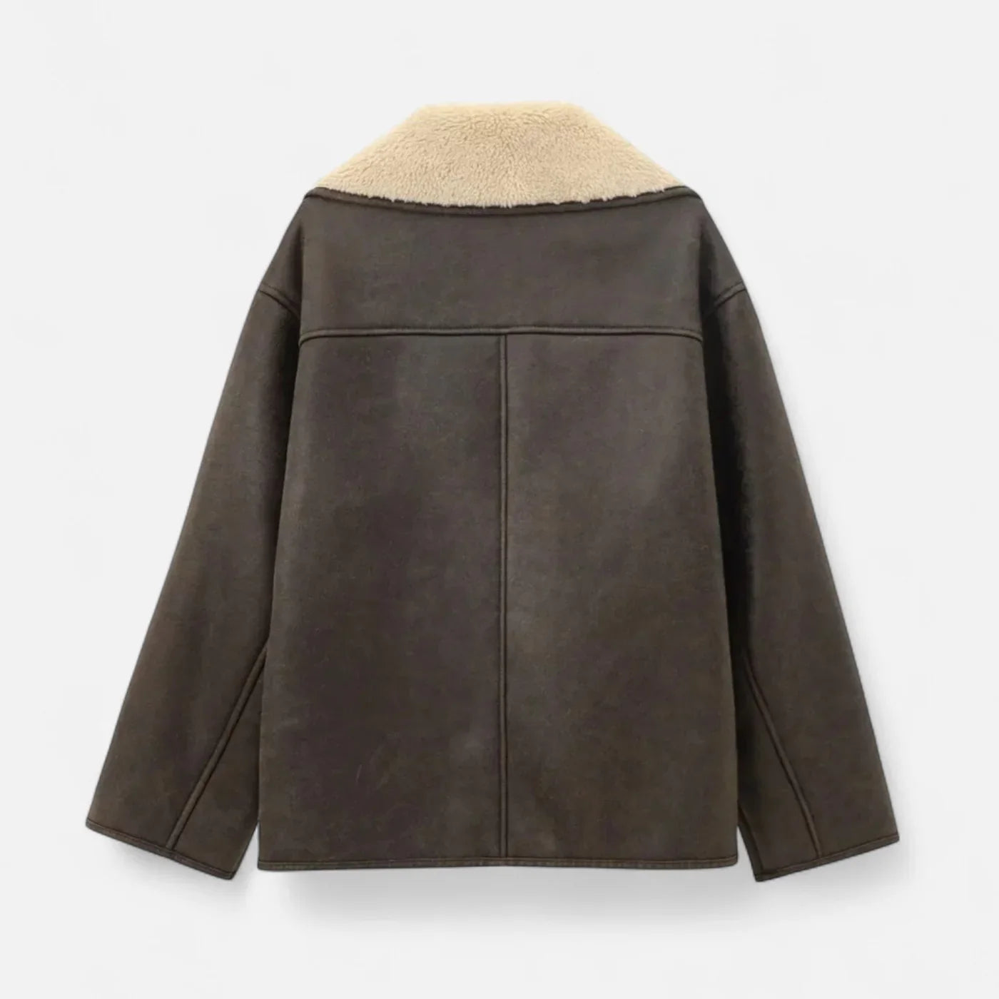 Heritage-Inspired Fleece Collar Jacket