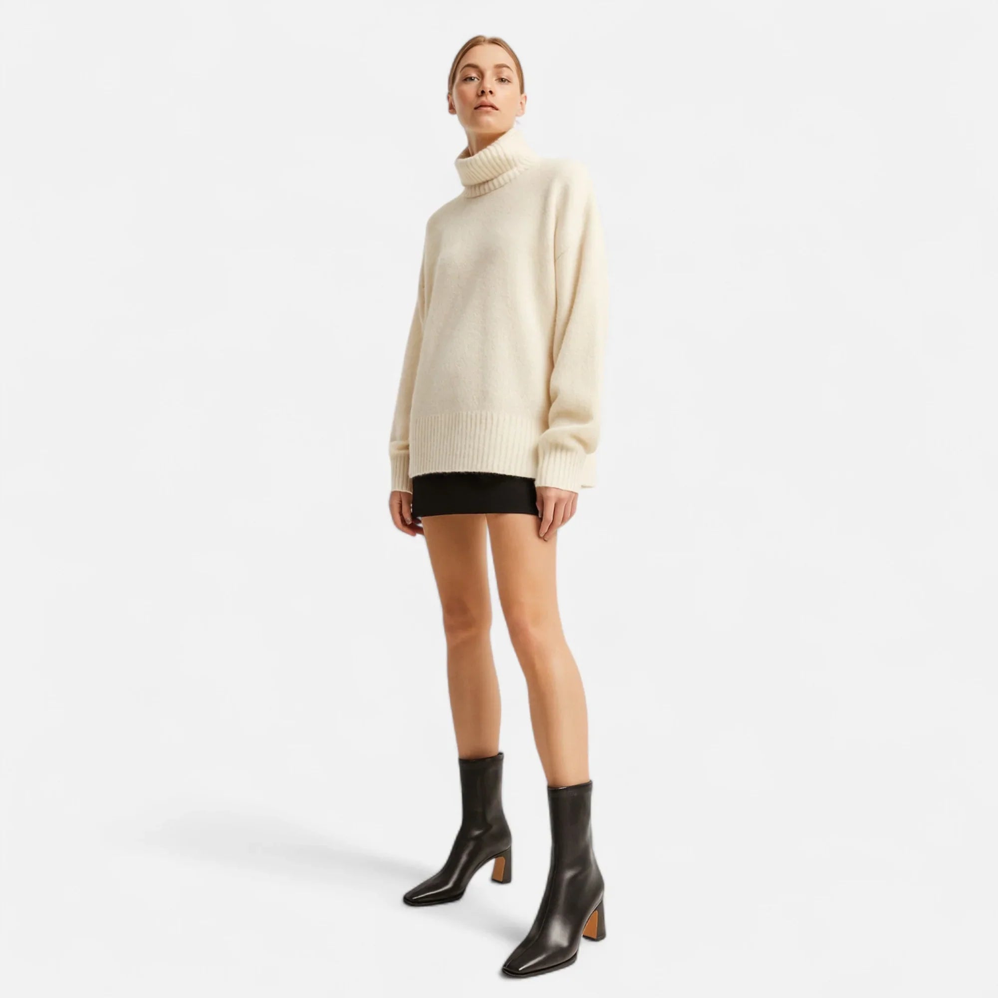 Vintage Square-Toe Ankle Boots