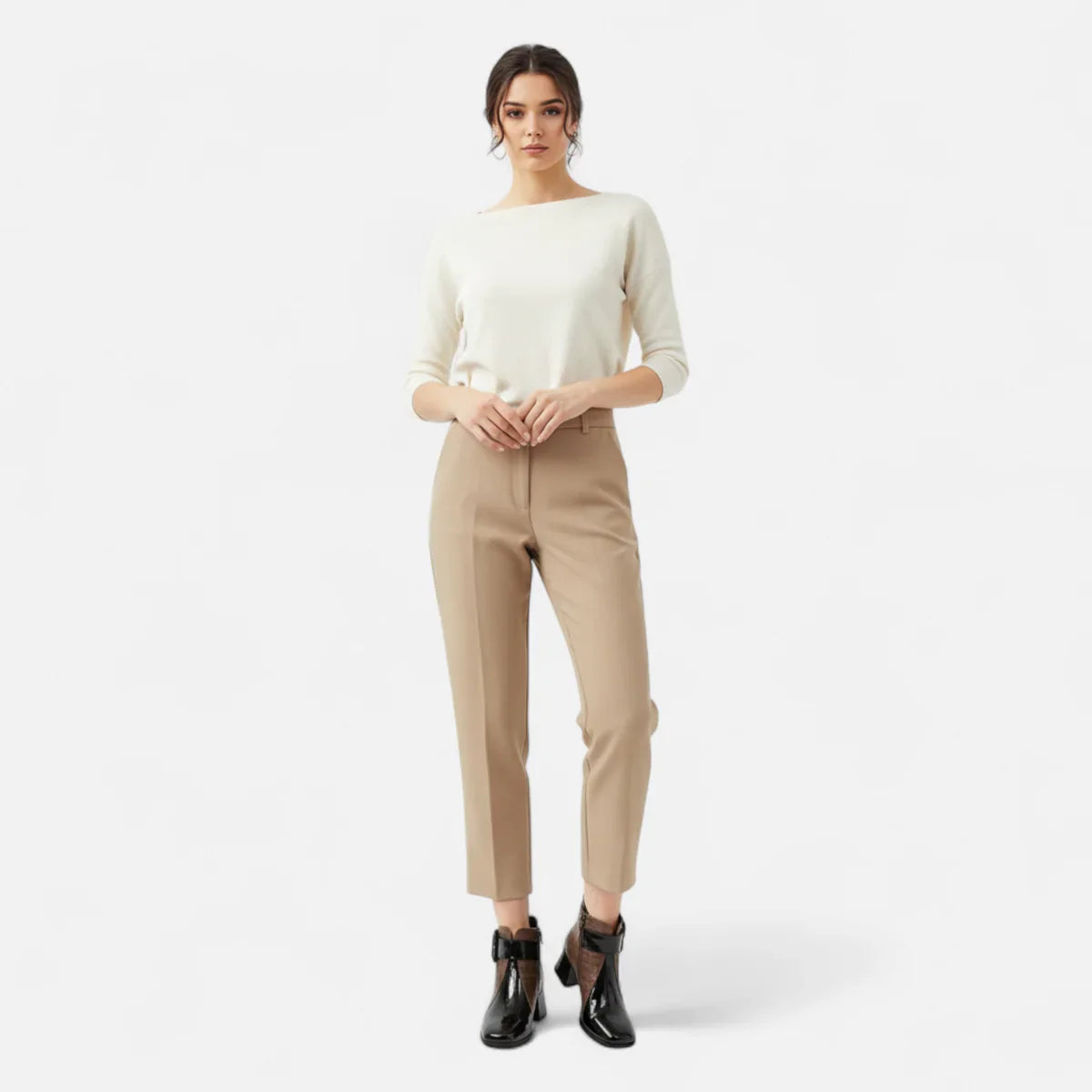 Elegant Buckle Ankle Boots