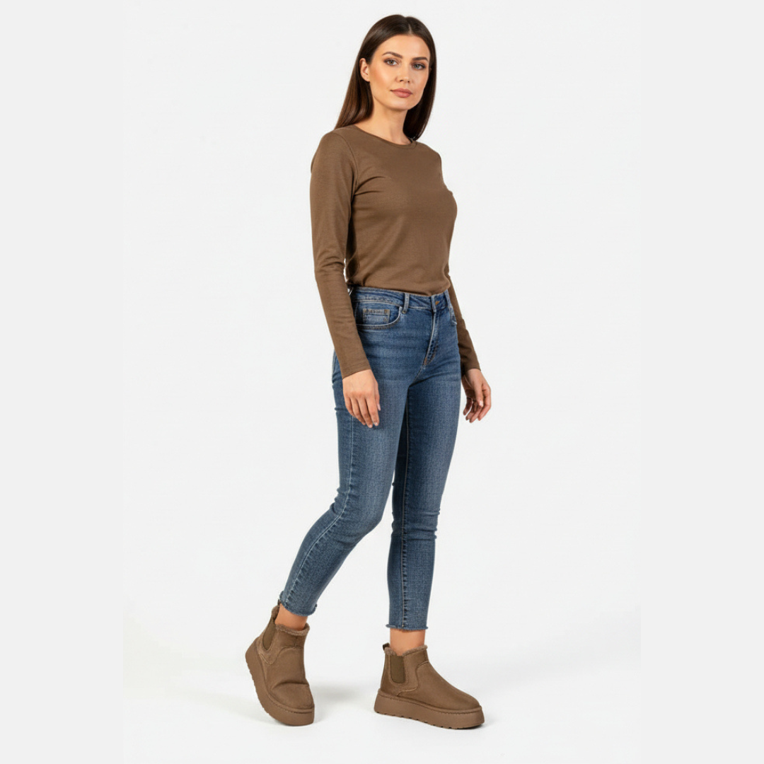 Faux-Fur Lined Platform Winter Boots