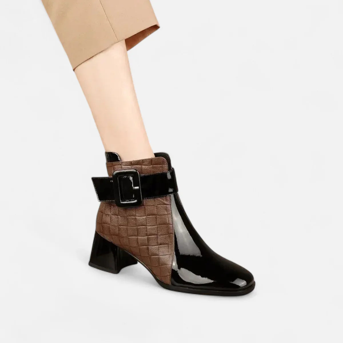 Elegant Buckle Ankle Boots